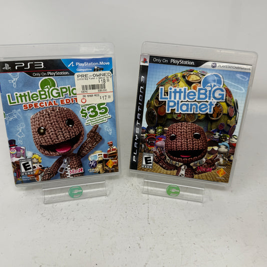 Lot of 2 Sony PlayStation 3 PS3 Games Little Big Planet