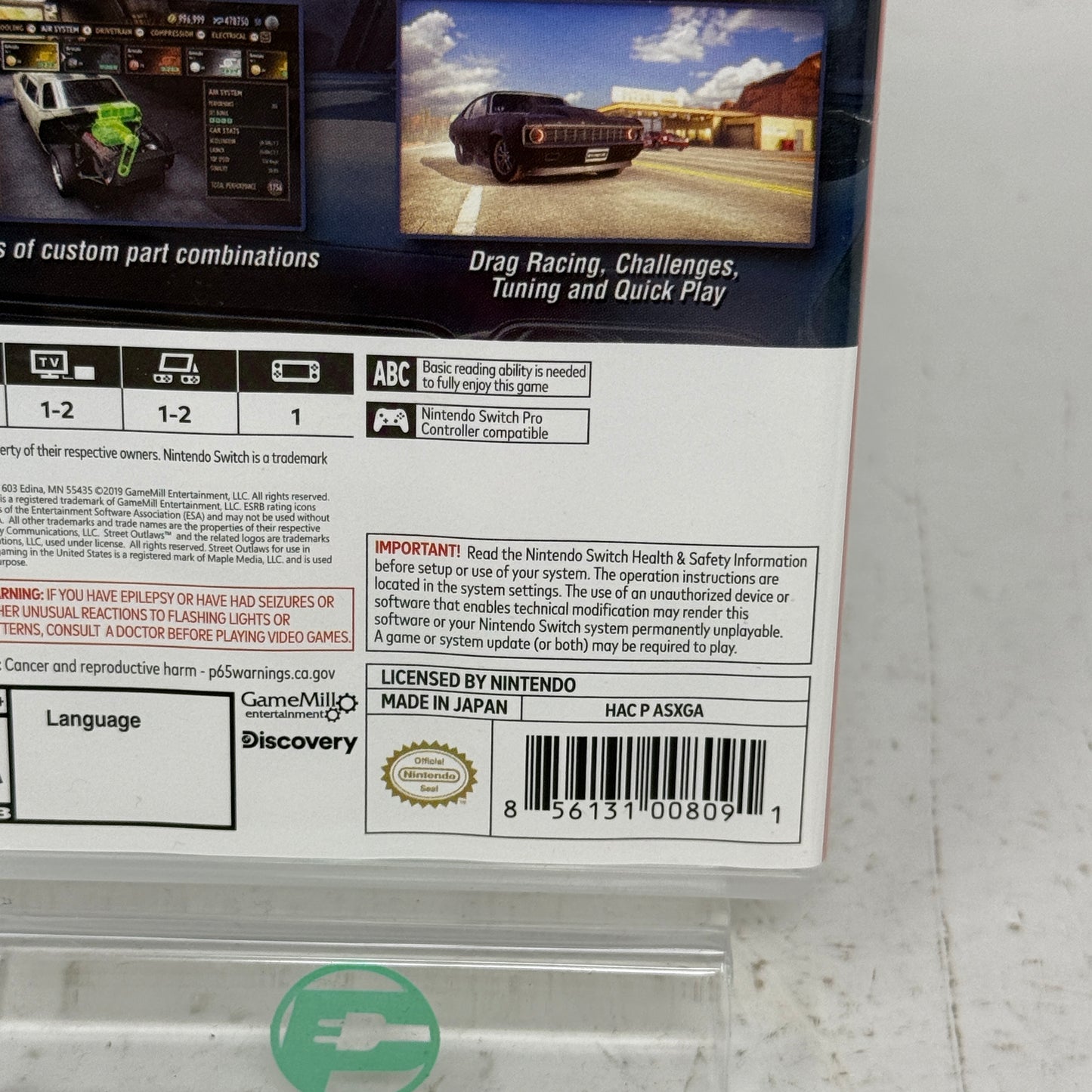Street Outlaws: The List (Nintendo Switch, 2019)