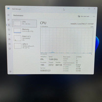 HP Victus 15L VJME7PO Core i7-14700F 2.10GHz 32GB RAM 1TB SSD GeForce RTX 4060 