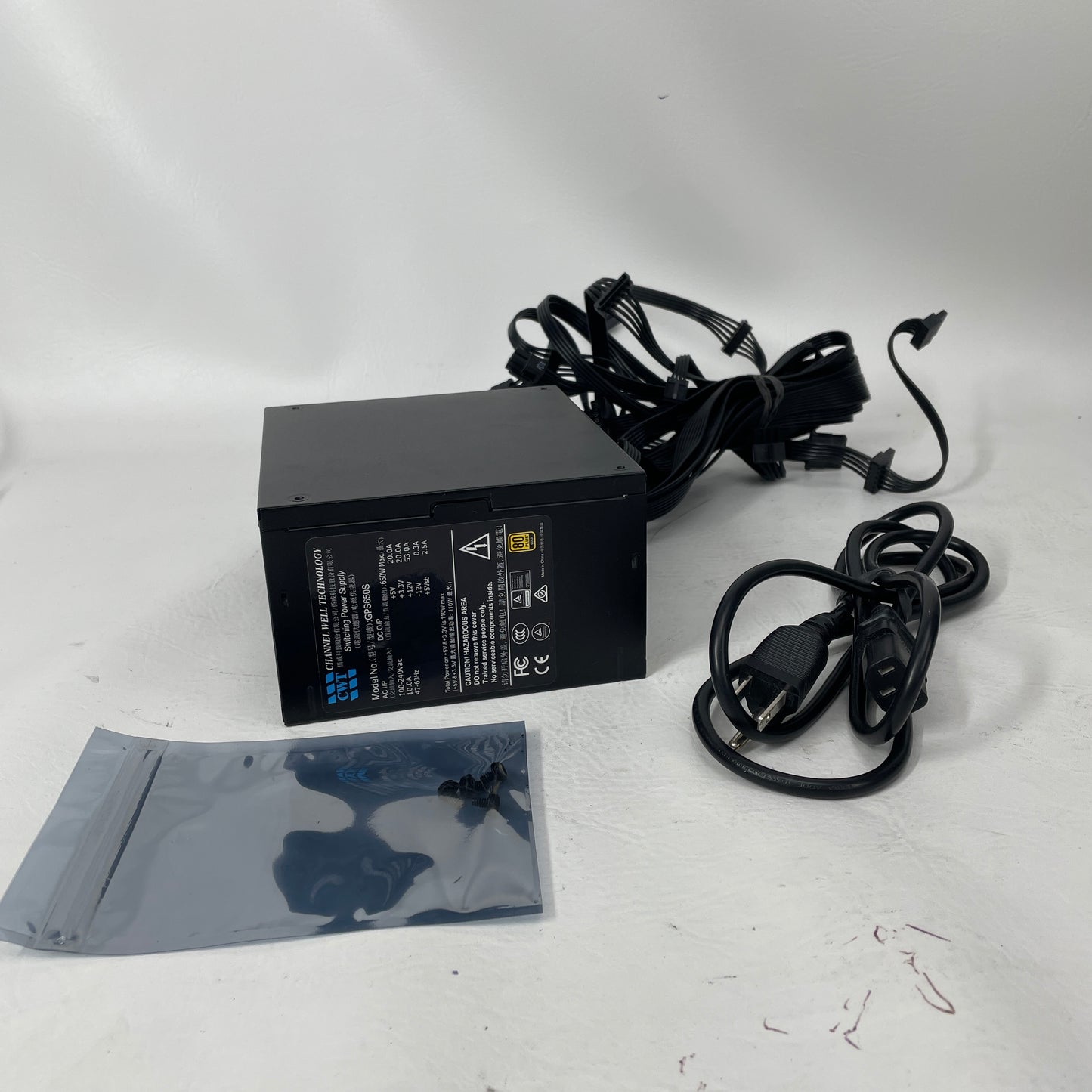 CWT GPS650S 80 Plus Gold 650W Fully Modular Switching Power Supply