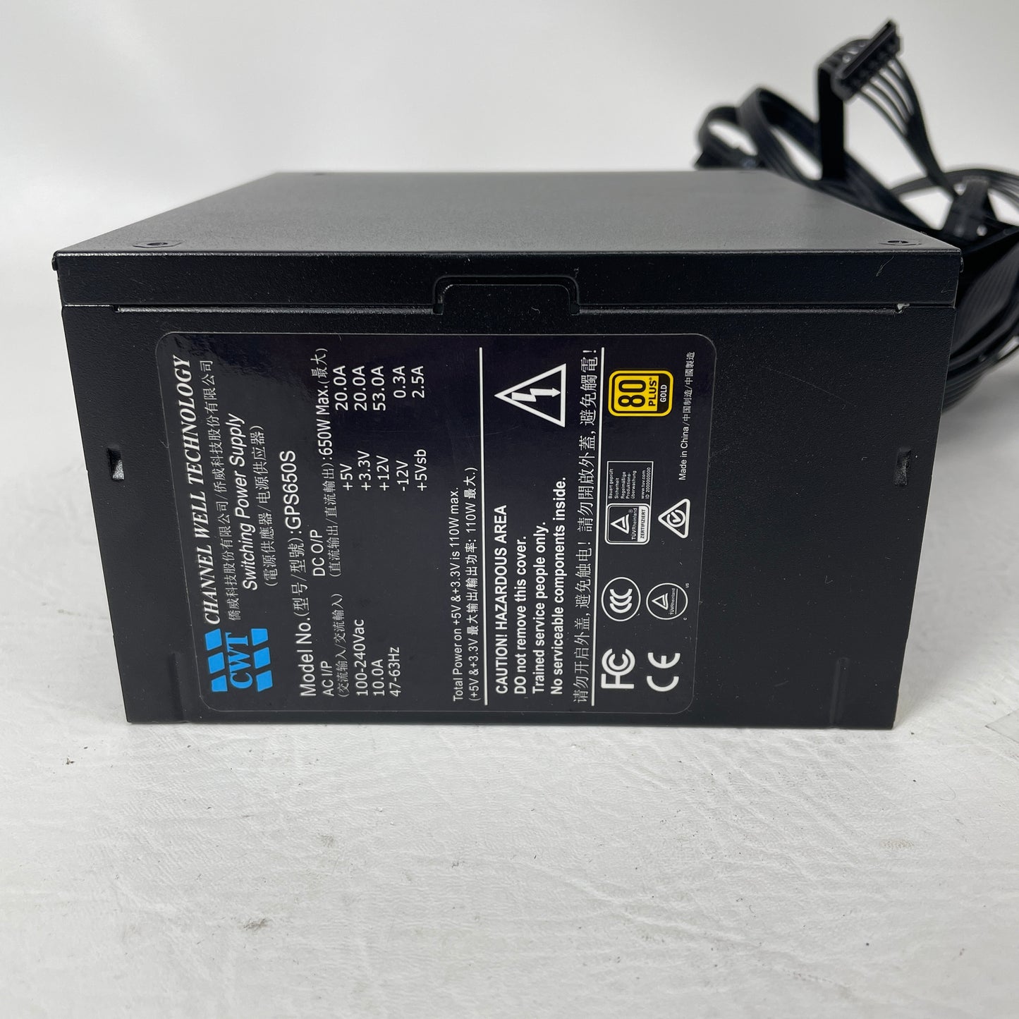 CWT GPS650S 80 Plus Gold 650W Fully Modular Switching Power Supply
