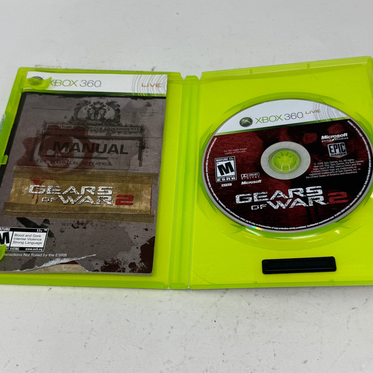 Gears of War 2 (Microsoft Xbox 360, 2008)