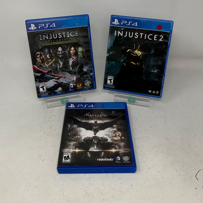 Lot of 3 Sony PlayStation 4 PS4 Games- Injustice