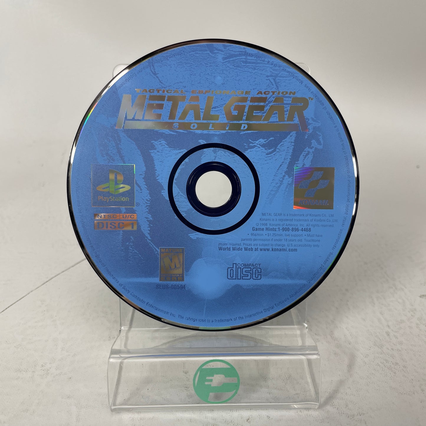 Metal Gear Solid (Sony PlayStation 1 PS1, 1998)