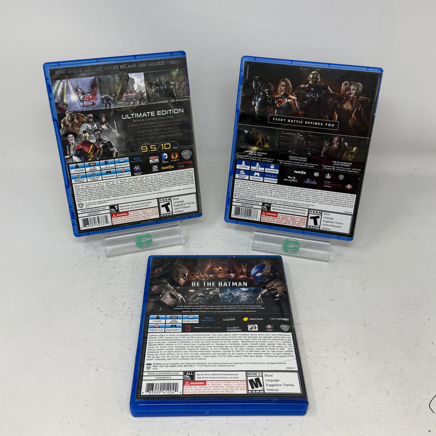 Lot of 3 Sony PlayStation 4 PS4 Games- Injustice