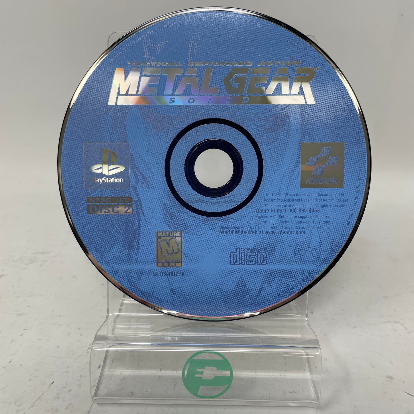 Metal Gear Solid (Sony PlayStation 1 PS1, 1998)