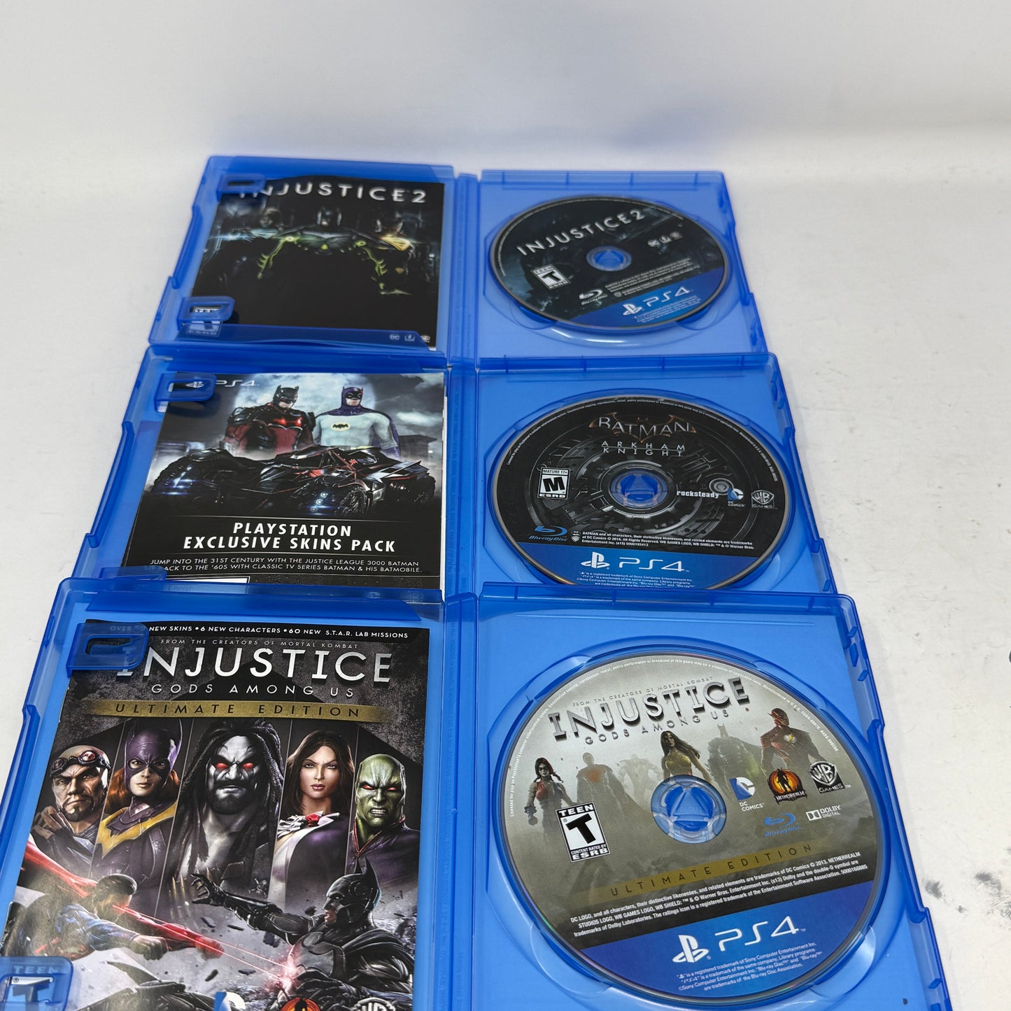 Lot of 3 Sony PlayStation 4 PS4 Games- Injustice