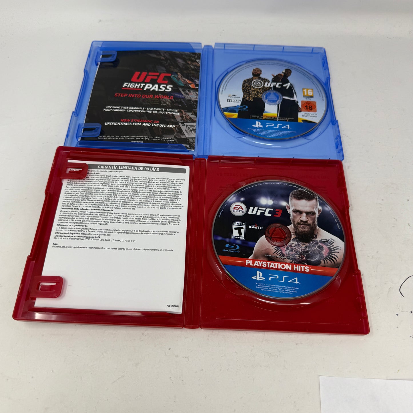 Lot of 2 Sony PlayStation 4 PS4 Games- UFC