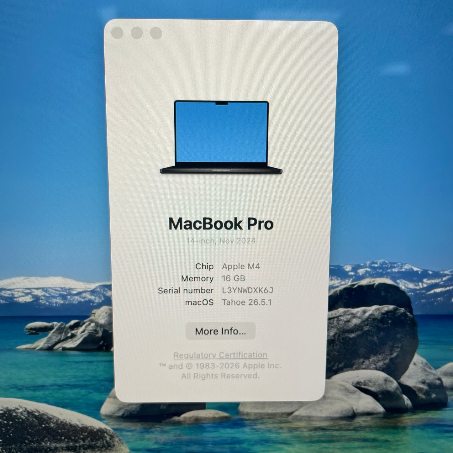 2024 Apple MacBook Pro 14" M4 10 Core 4.5GHz 16GB RAM 512GB SSD MW2U3HN/A
