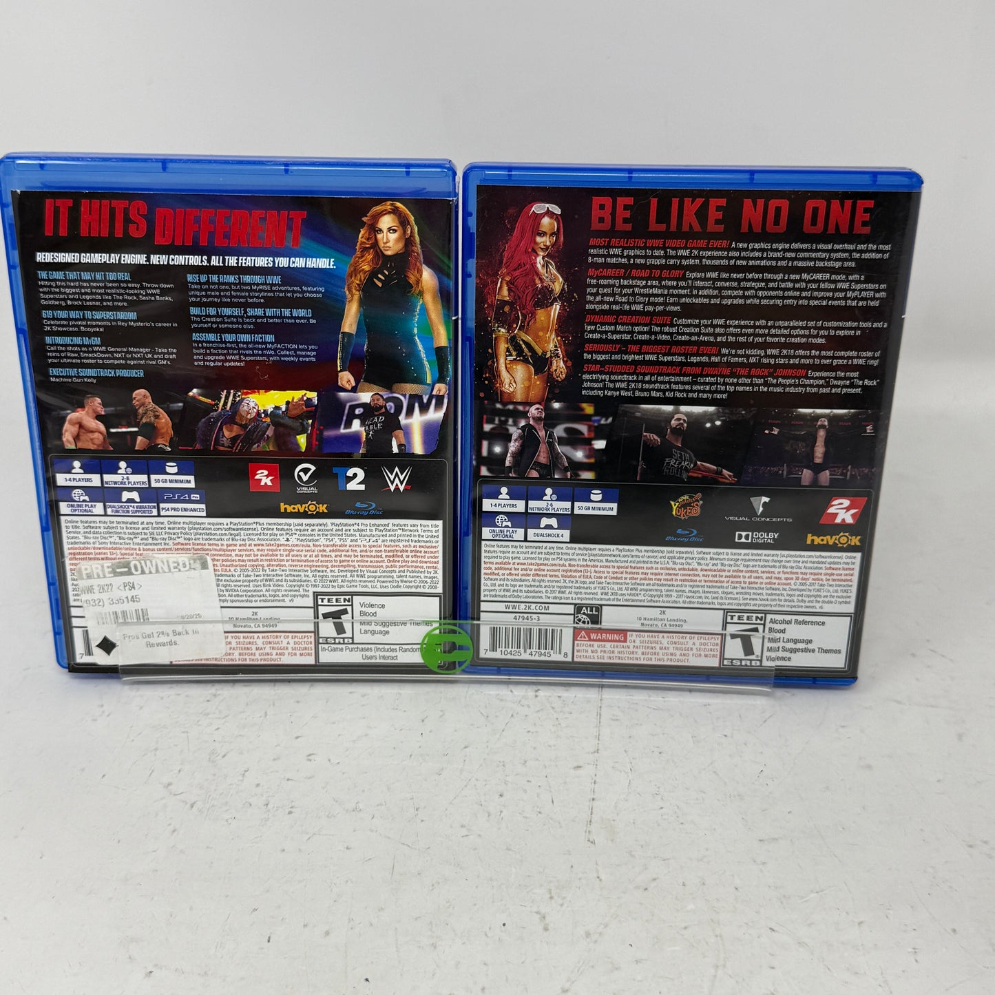 Lot of 2 Sony PlayStation 4 PS4 Games-W2K