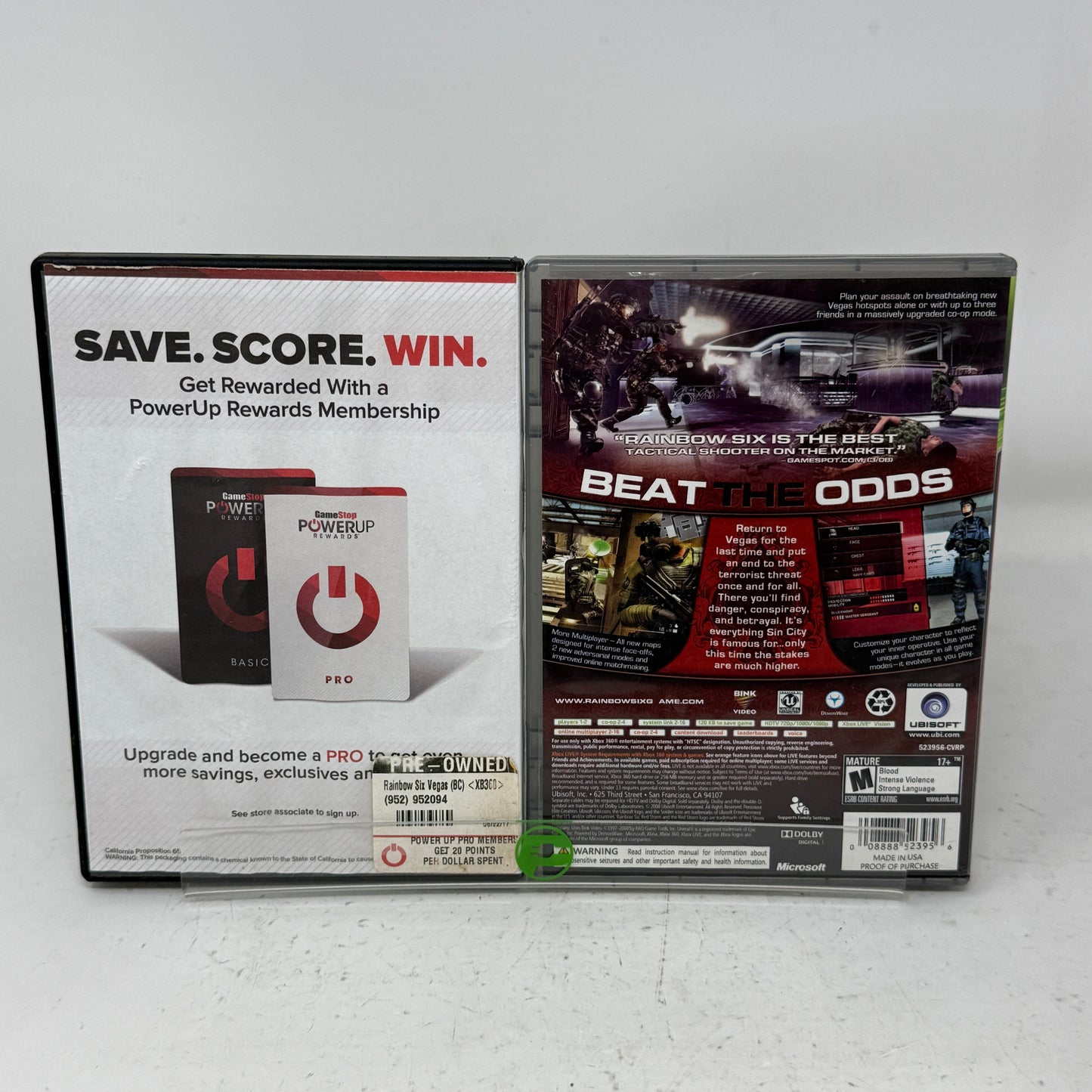 Lot of 2 Games Microsoft Xbox 360 -Rainbow Six