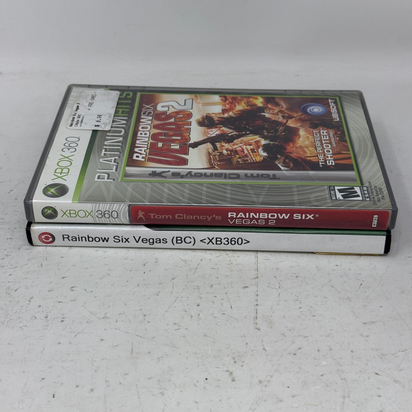 Lot of 2 Games Microsoft Xbox 360 -Rainbow Six