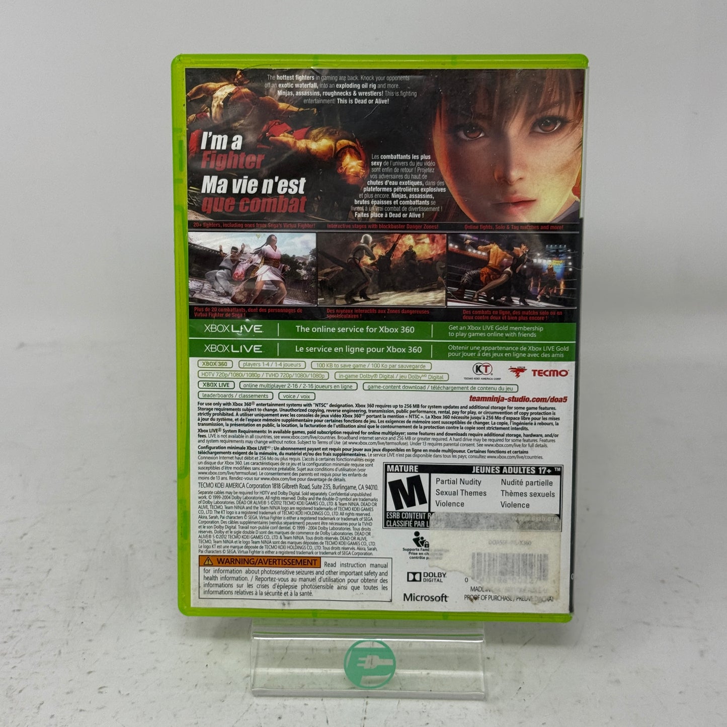 Dead or Alive 5 (Microsoft Xbox 360, 2012)