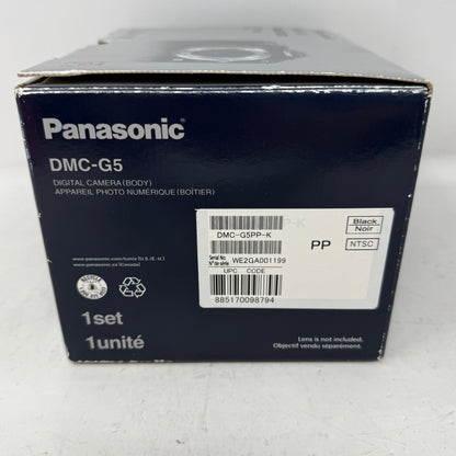 Panasonic Lumix DMC-G5 16.0MP Mirrorless Digital Camera Black