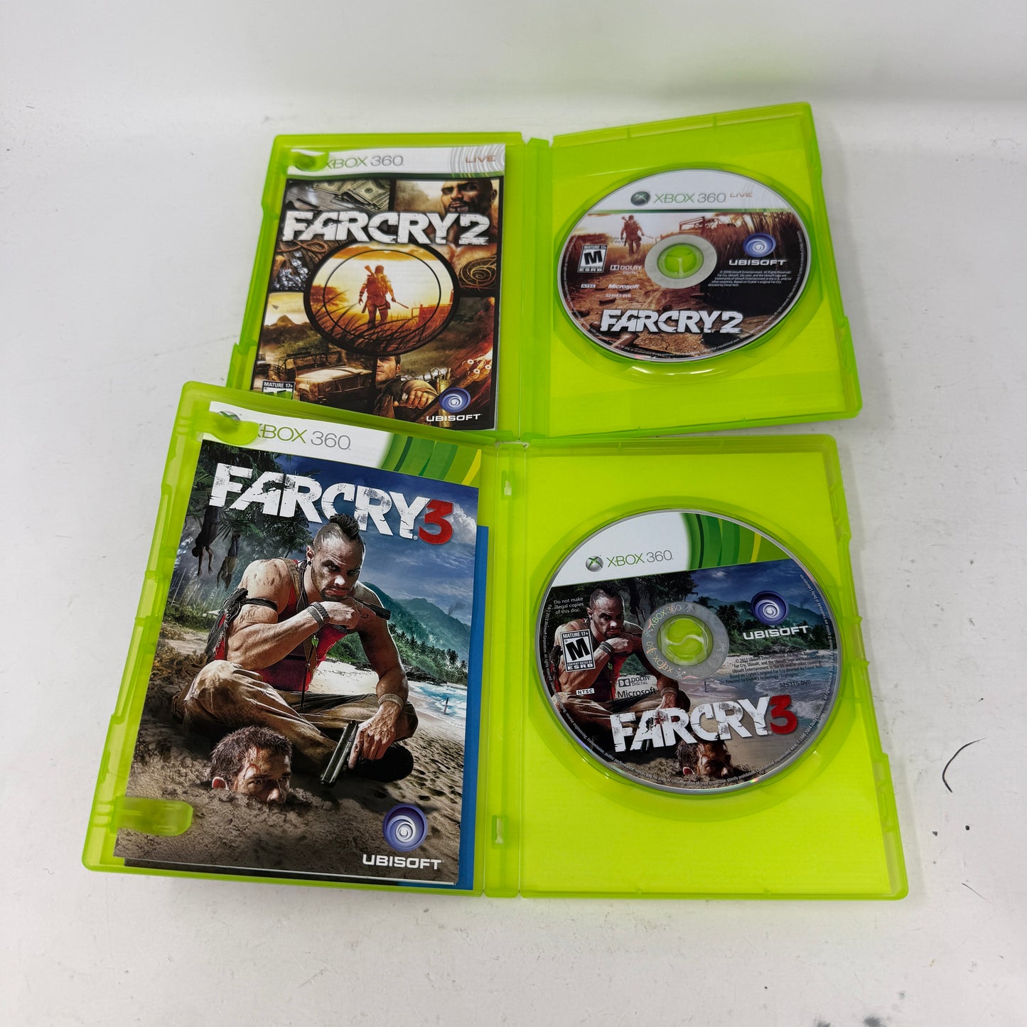 Lot of 2 Games Microsoft Xbox 360 Far Cry 2 & Far Cry 3