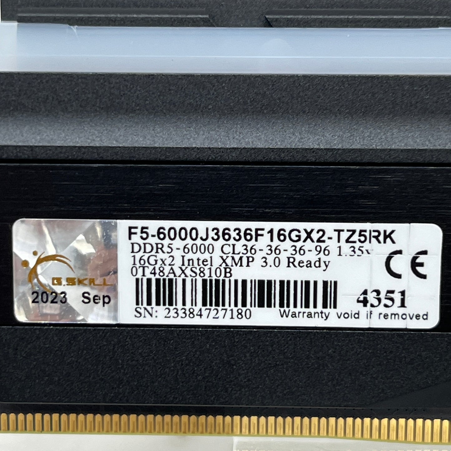 G.Skill Trident Z5 RGB 16GB (2x8GB) RAM DDR5 6000MHz F5-6000J3636F16GX2-TZ5RK