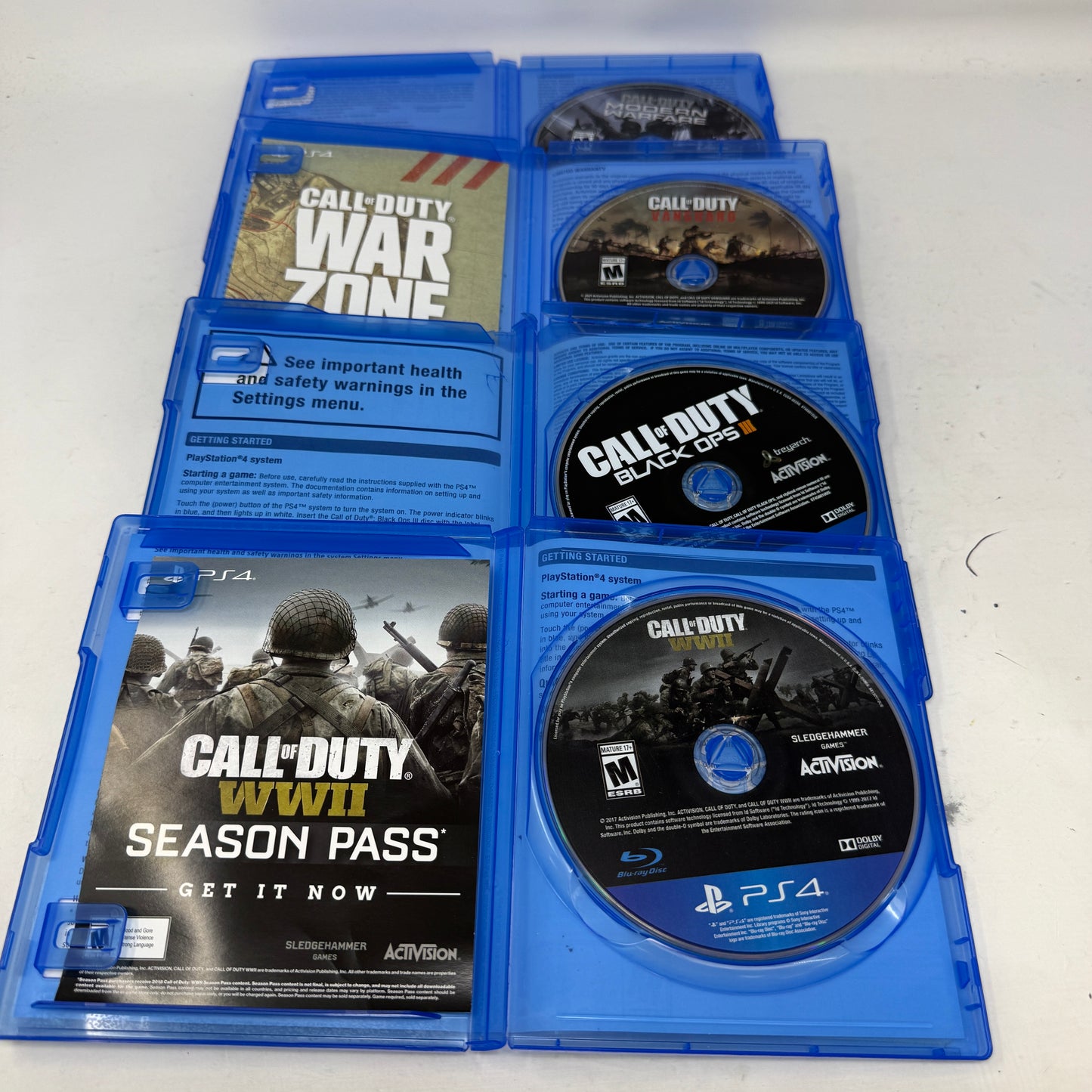 Lot of 4 Games Sony PlayStation 4 PS4 