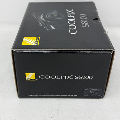 Nikon COOLPIX S8100 12.1MP Digital Camera Black 