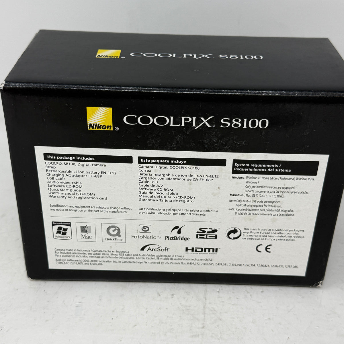 Nikon COOLPIX S8100 12.1MP Digital Camera Black 