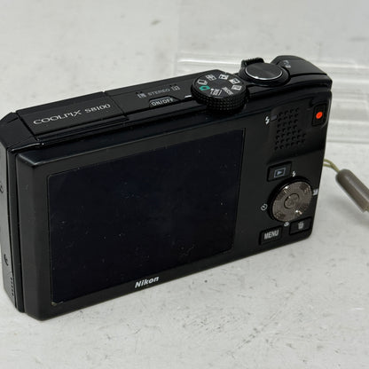 Nikon COOLPIX S8100 12.1MP Digital Camera Black 