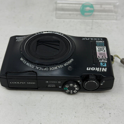 Nikon COOLPIX S8100 12.1MP Digital Camera Black 