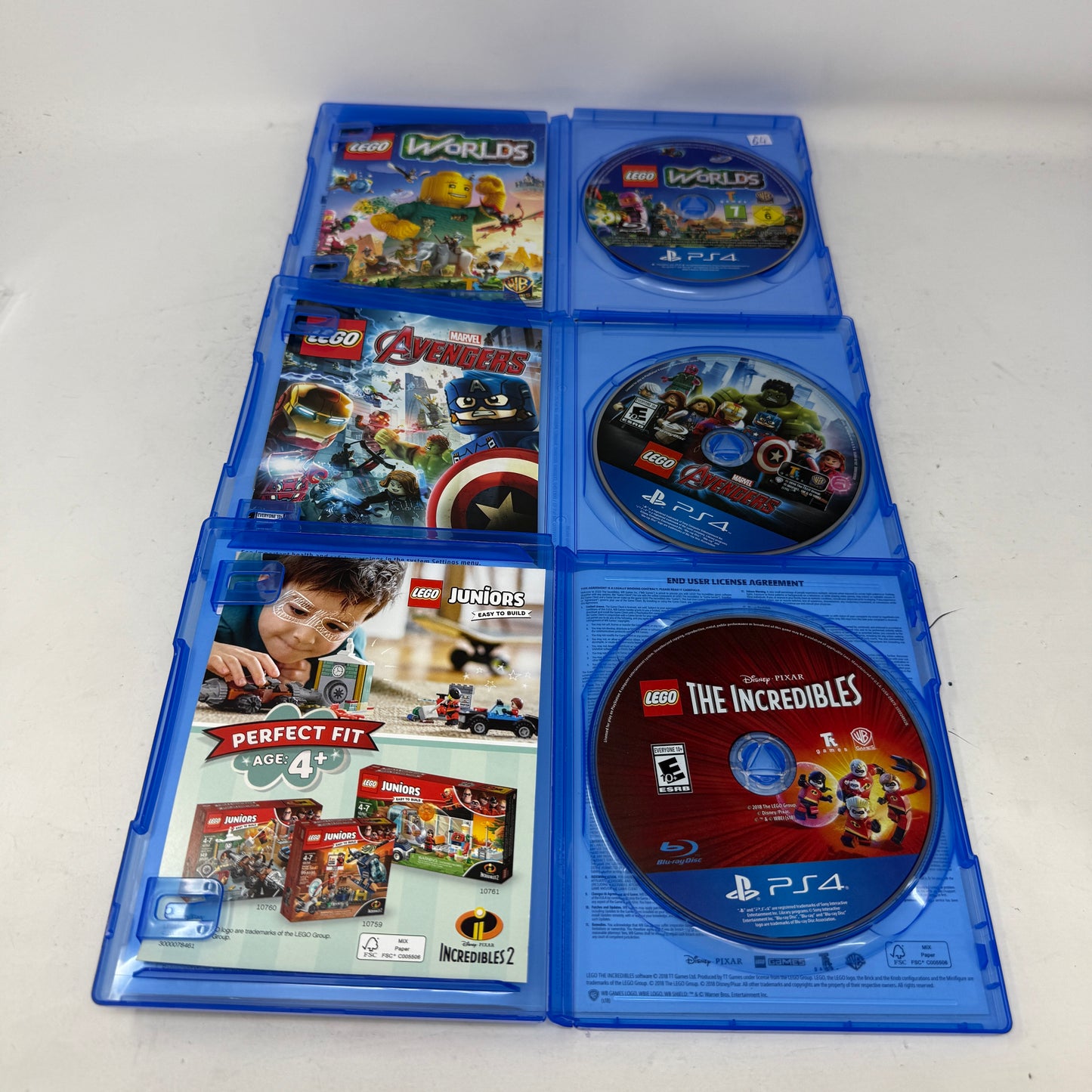 Lot of 3 Sony PlayStation 4 PS4 Games- Lego