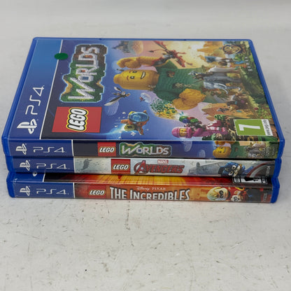 Lot of 3 Sony PlayStation 4 PS4 Games- Lego