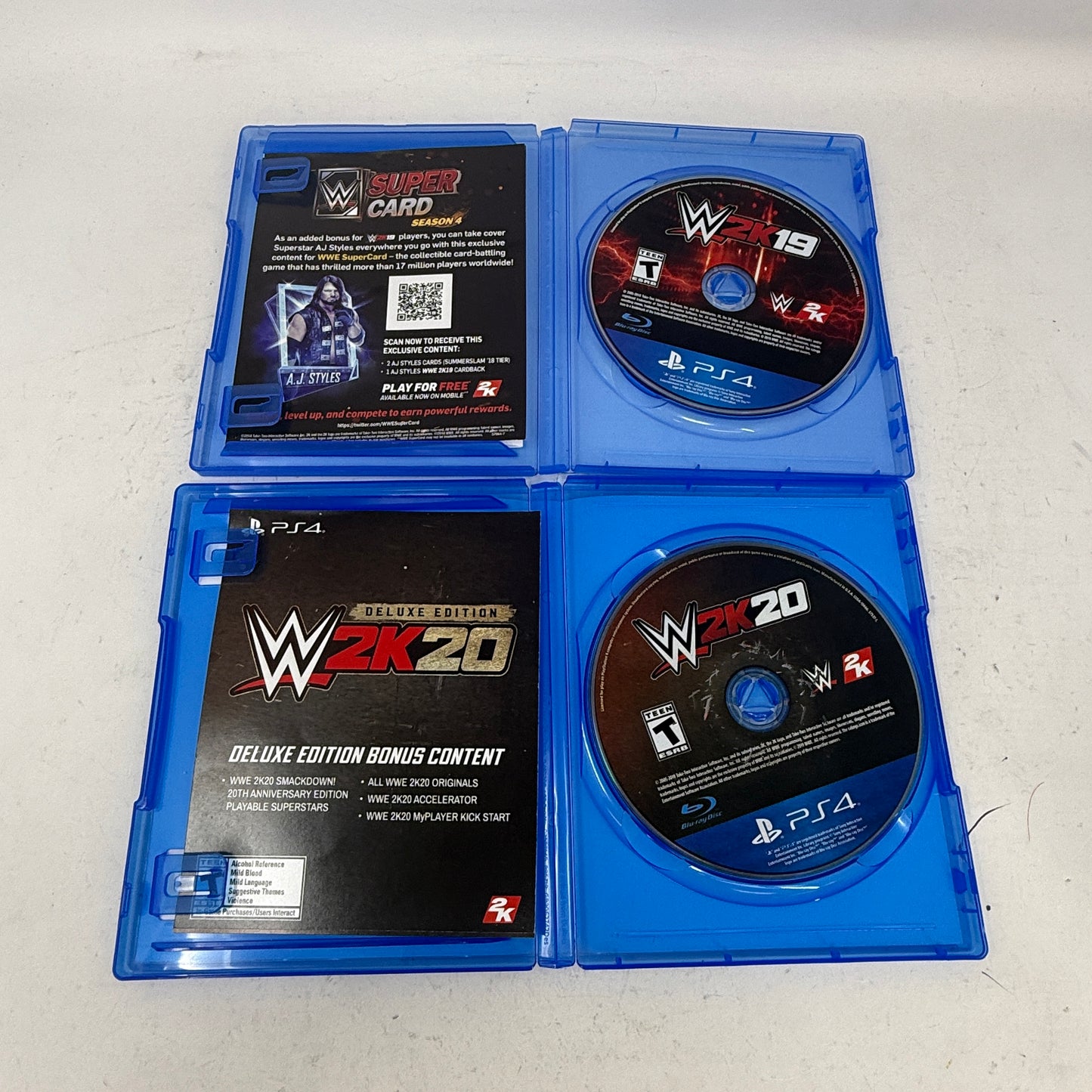 Lot of 2 Sony PlayStation 4 PS4 Games W2K19 & W2k20