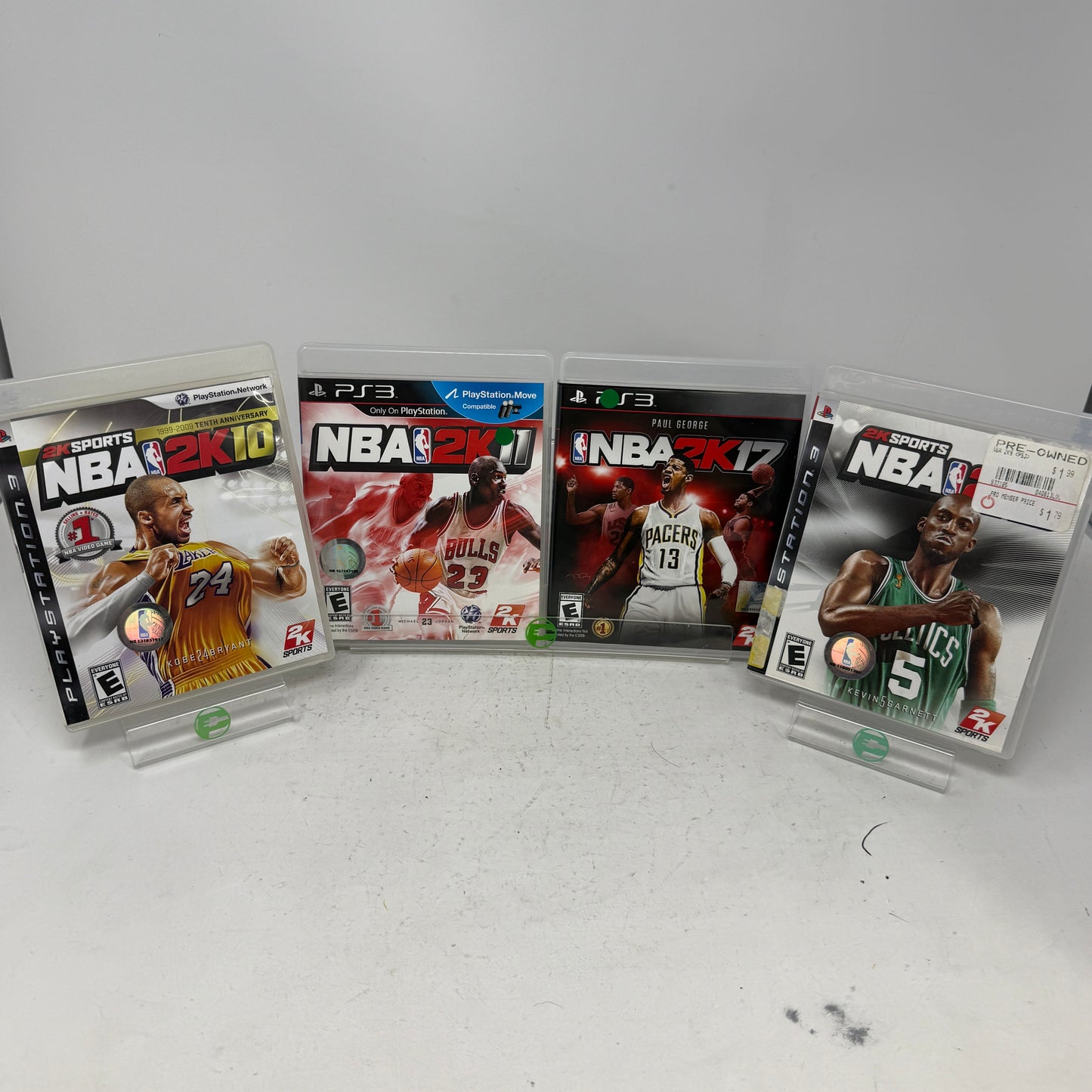 Lot of 4 Games Sony PlayStation 3 PS3  NBA 2K09, 2K10, 2K11, 2K17