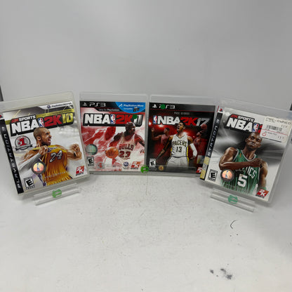 Lot of 4 Games Sony PlayStation 3 PS3  NBA 2K09, 2K10, 2K11, 2K17