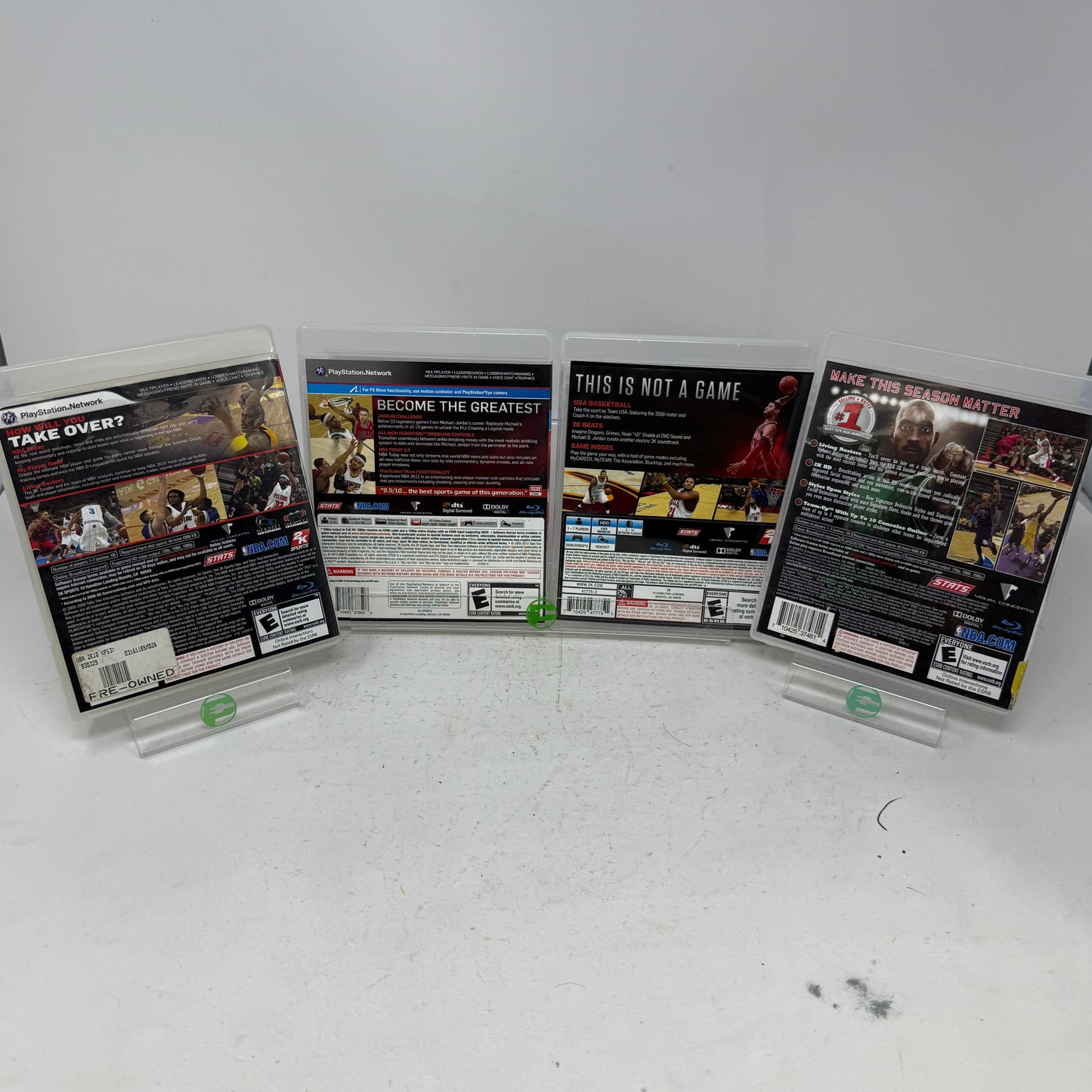 Lot of 4 Games Sony PlayStation 3 PS3  NBA 2K09, 2K10, 2K11, 2K17