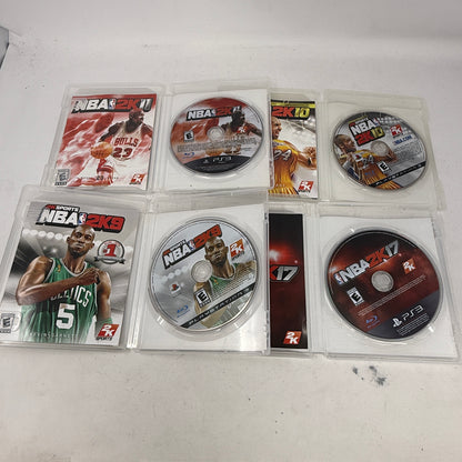 Lot of 4 Games Sony PlayStation 3 PS3  NBA 2K09, 2K10, 2K11, 2K17