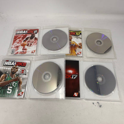 Lot of 4 Games Sony PlayStation 3 PS3  NBA 2K09, 2K10, 2K11, 2K17