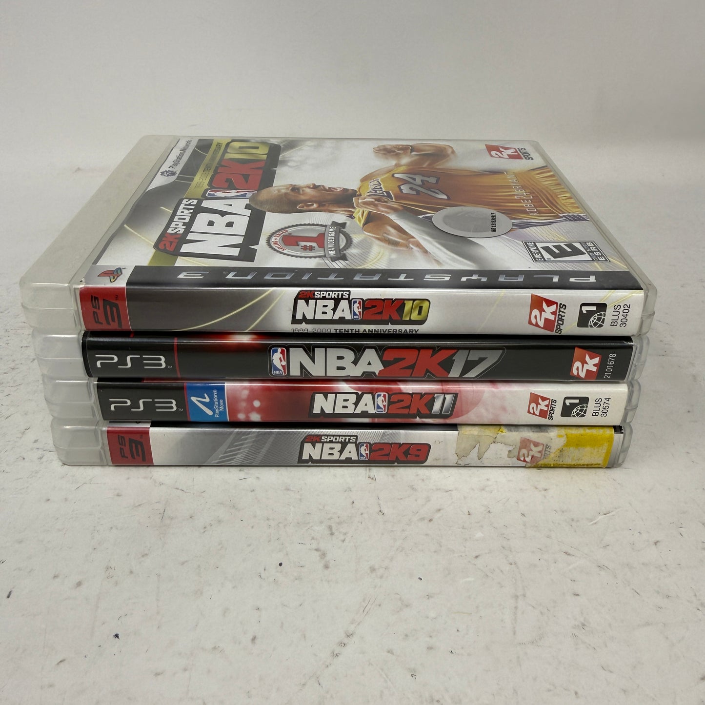 Lot of 4 Games Sony PlayStation 3 PS3  NBA 2K09, 2K10, 2K11, 2K17