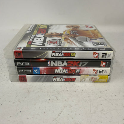 Lot of 4 Games Sony PlayStation 3 PS3  NBA 2K09, 2K10, 2K11, 2K17