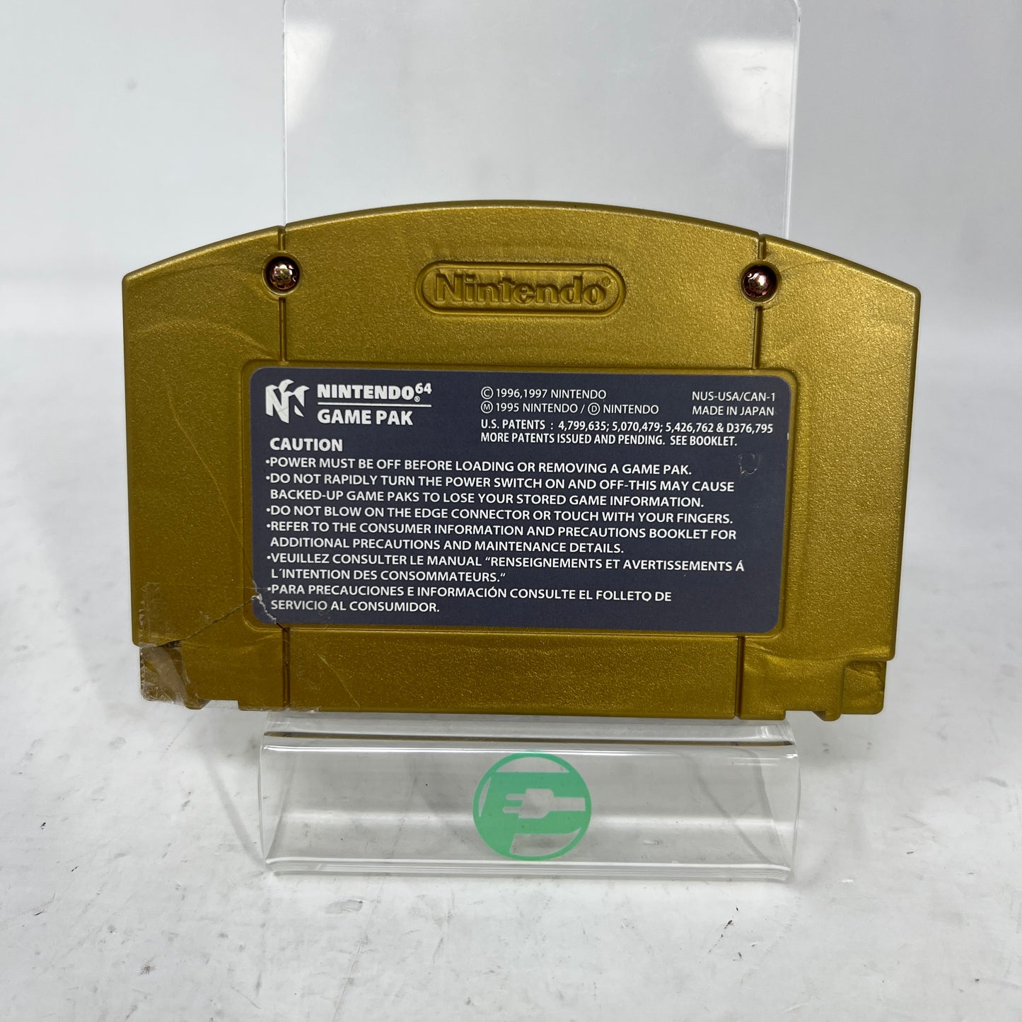 The Legend of Zelda Majora's Mask N64 Collector's Edition Gold Holographic