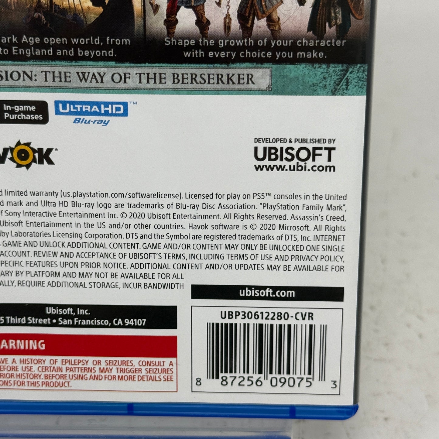 Assassin's Creed Valhalla (Sony PlayStation 5 PS5, 2020)
