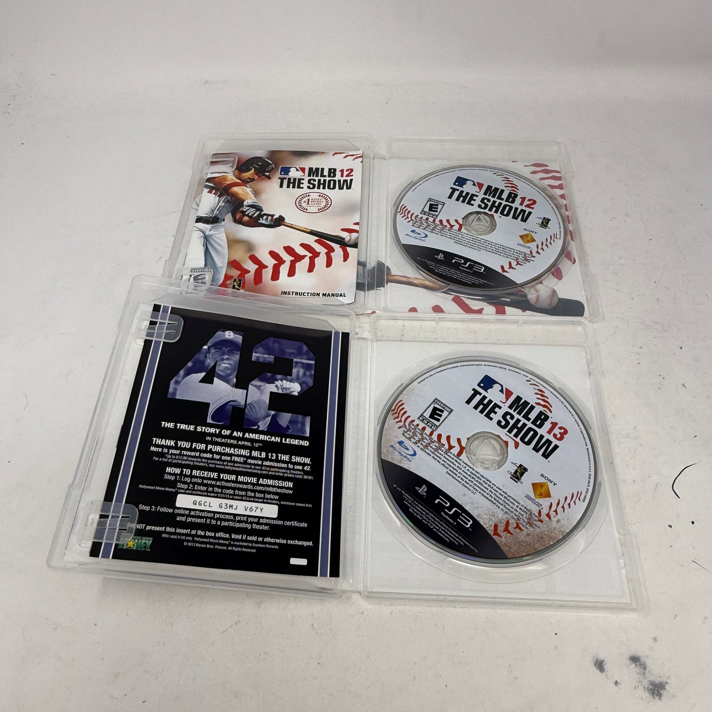 Lot of 2 Sony PlayStation 3 PS3 Games MLB The Show 12 & 13