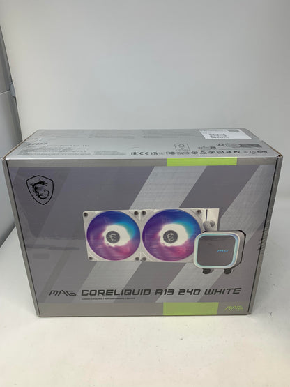 New MSI MAG CORELIQUID A13 240 Black AIO Liquid CPU Cooler ARGB PWM AM5 LGA 1851