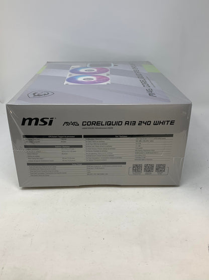 New MSI MAG CORELIQUID A13 240 Black AIO Liquid CPU Cooler ARGB PWM AM5 LGA 1851