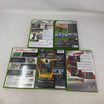Original Xbox Sports Bundle 5 Games: NBA Live 04, MLB 2K6, NFL Fever 2004 Retro
