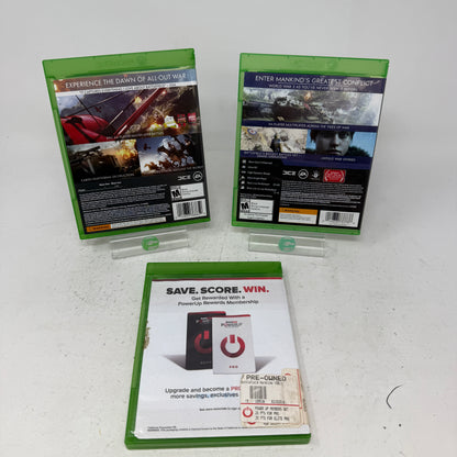 Battlefield 1 V Hardline Xbox One Game Lot Bundle Trilogy 3-Game EA FPS Tested