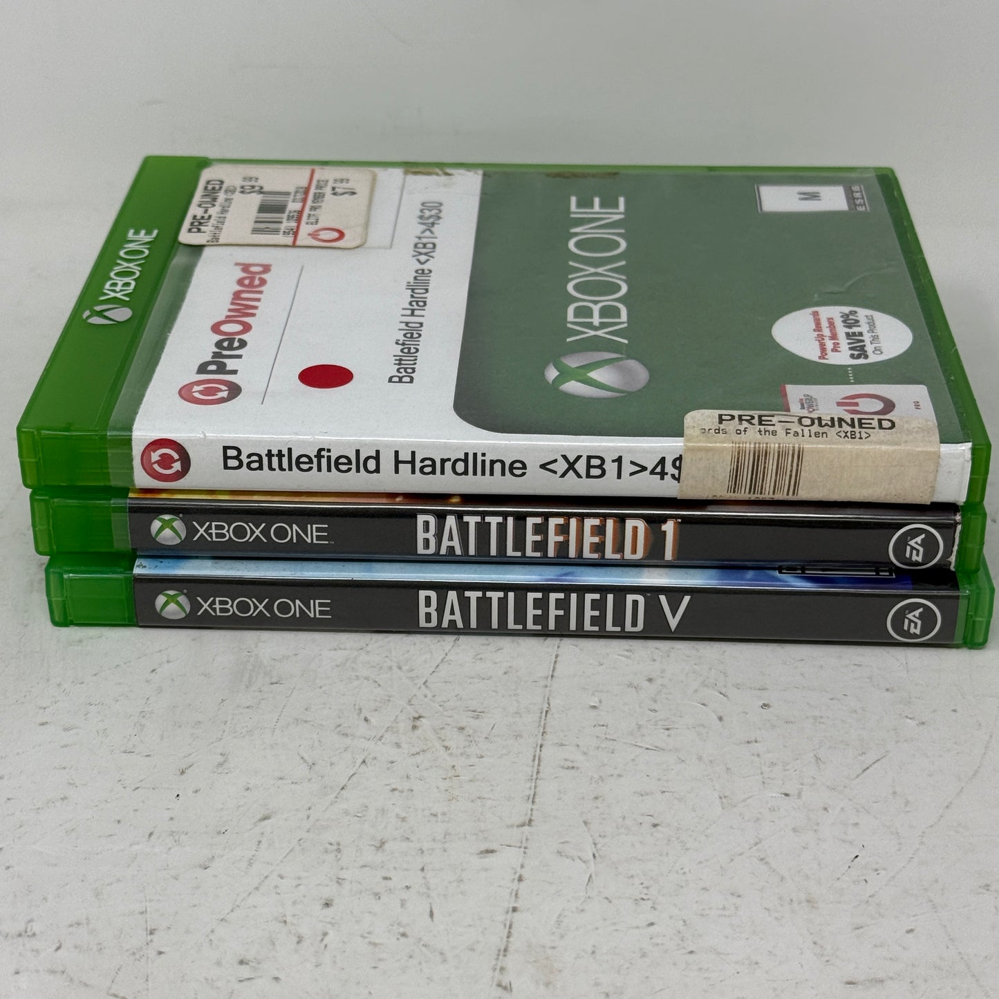 Battlefield 1 V Hardline Xbox One Game Lot Bundle Trilogy 3-Game EA FPS Tested