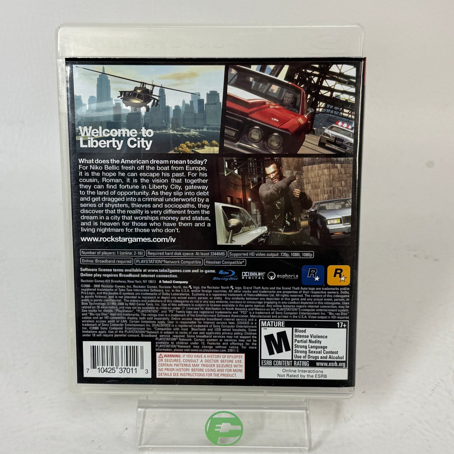 Grand Theft Auto IV (Sony PlayStation 3 PS3, 2008)