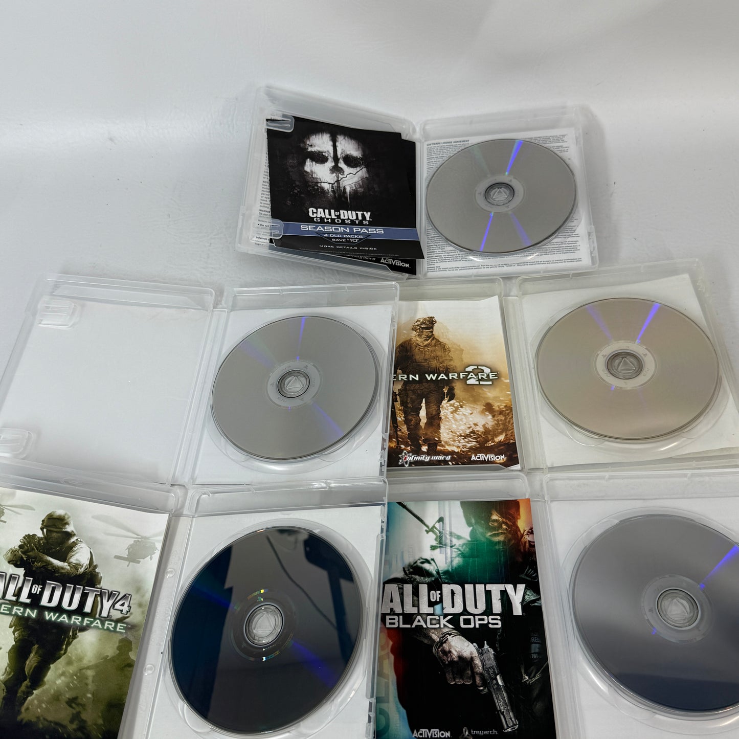 Sony PS3 Call of Duty Game Bundle Lot of 5: Black Ops II, MW2, MW4 GOTY, Ghosts