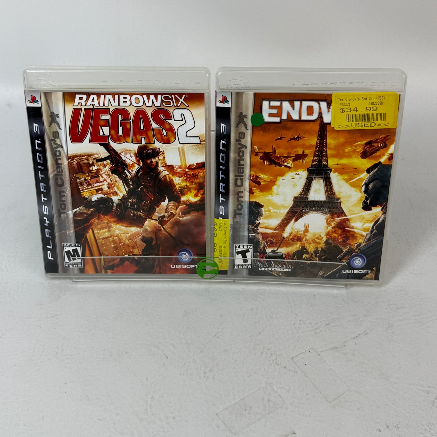 Sony PS3 Tom Clancy Game Lot: Rainbow Six Vegas 2, End War Tactical Shooter Pack