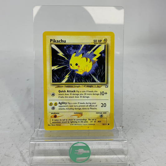 Pokémon TCG Neo Genesis Pikachu 70/111 Non-Holo English