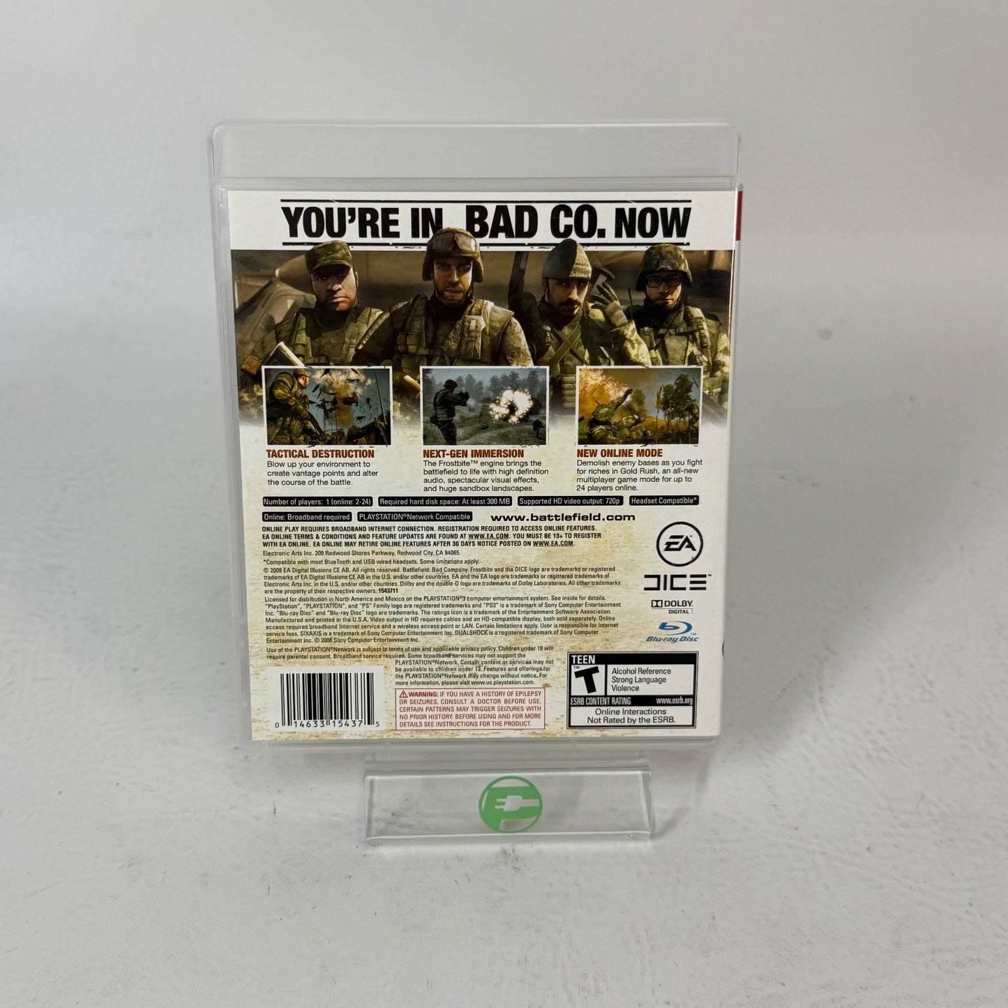 Battlefield: Bad Company (Sony PlayStation 3 PS3, 2008)