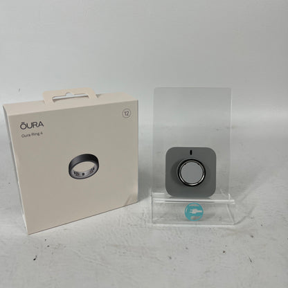 Oura Ring 4 Stealth Size 12 Smart Wearable Sleep Fitness & Heart Rate Tracker