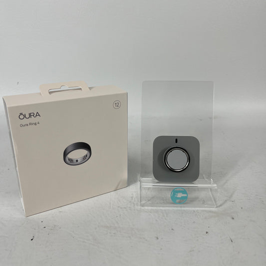Oura Ring 4 Stealth Size 12 Smart Wearable Sleep Fitness & Heart Rate Tracker